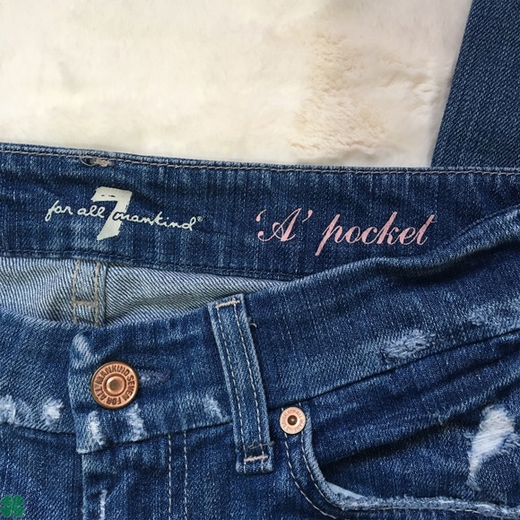 7 For All Mankind Distressed Jeans Size 26 - Picture 2 of 10